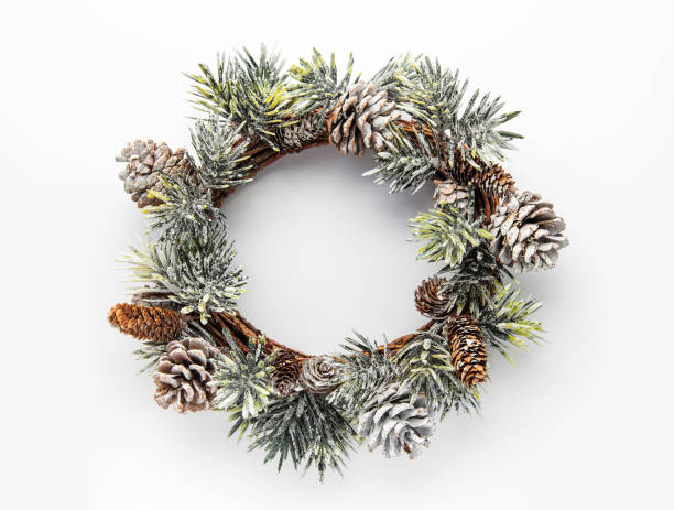 istock Decorative festive Christmas wreath 1444920820