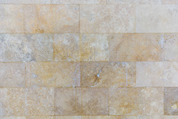istock The texture of the wall lined with marble tiles 1444923707