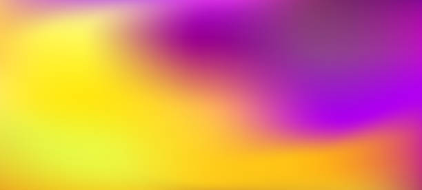 istock Trendy abstract rainbow blurred background. Smooth yellow watercolor vector illustration for web, template, posters, card, banner. Pastel colors gradient mesh pattern 1444924020