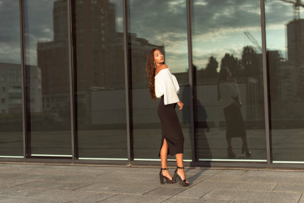 istock Girl dressed in business style 1444924929