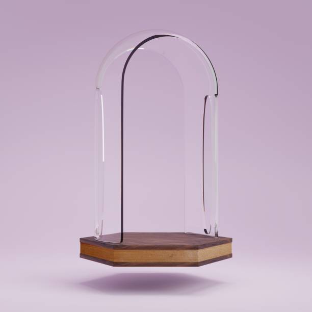 istock 3d rendering display product abstract minimal scene with geometric podium platform. stand for cosmetic products. Stage showcase on pedestal 3d studio. 1444932100