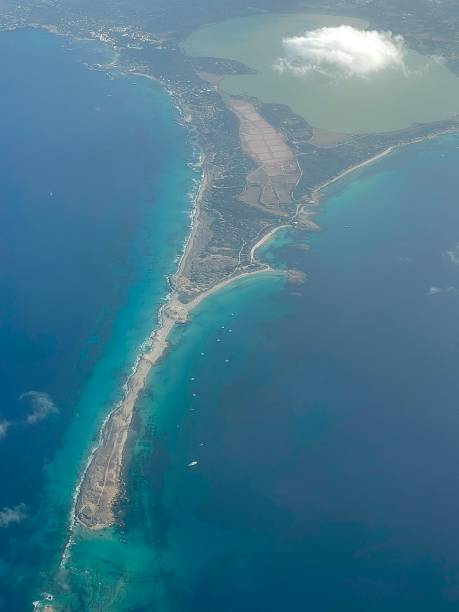istock Spain - Birds Eye View - Playa Ses Illetes - Blue Ocean - Formentera 1444933351