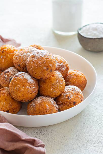 istock Doughnuts. Homemade cakes made from curd balls. Cottage cheese donuts  with powdered sugar. 1444936180