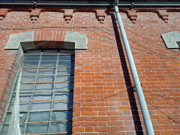 istock Facade exterior of an old factory 1444937171
