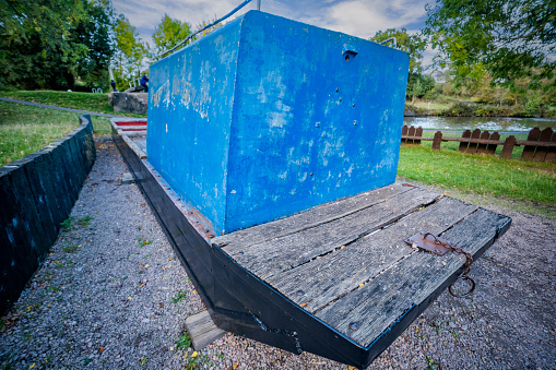 This is a narrow boat houseboat barge stationed at Hatton locks grand union canal