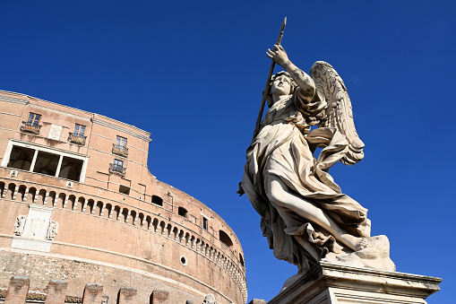 St. Angelo Bridge in Rome, Italy