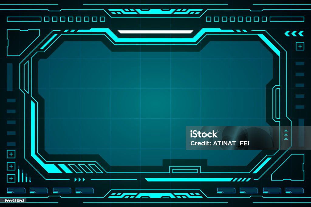 Blue Control Panel Abstract Modern Technology Futuristic Interface Hud ...