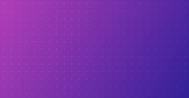 фон квадратов в образе кибер- и виртуального пространства. векторный иллюстративный материал в цветах киберпанка. - science backgrounds purple abstract stock illustrations