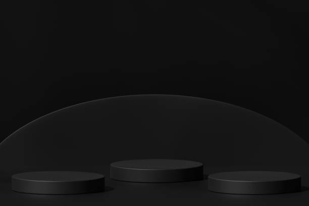 istock Scene with a podium for product presentation, 3d rendering 1444957551