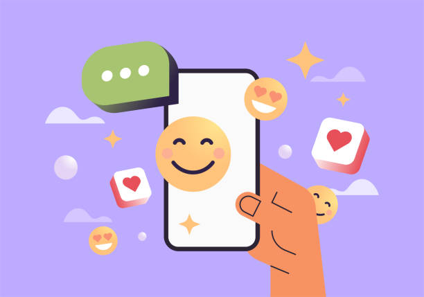 istock Social media platform and online social communication applications 3d icons. 1444957593