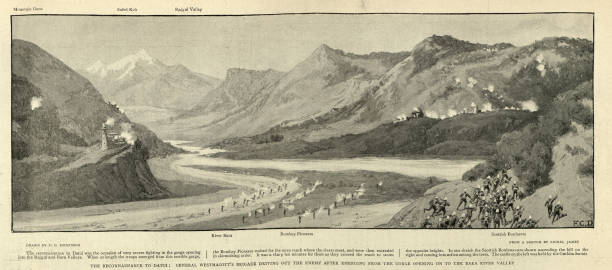 istock The Reconnaissance to Datoi, General Westmacott's Brigade driving out the enemy, Tirah campaign, Victorian 19th Century 1444959382