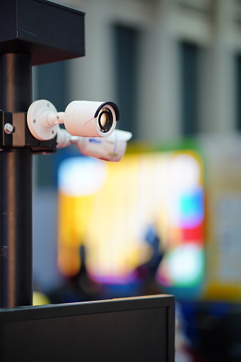 Security camera cctv with video surveillance indoor