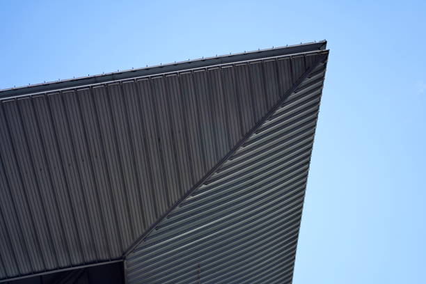 istock Roof shingles on top. 1444965026