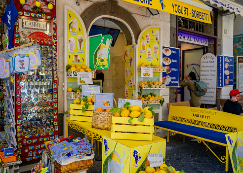 April 20 2022- Amalfi traditional shop based on lemons