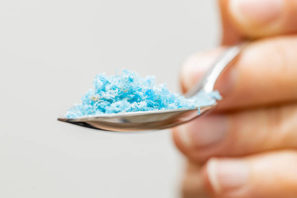 istock Microplastic in food, Environmental and health concept, Spoon with plastic particles, Negative impact of plastic 1444970088