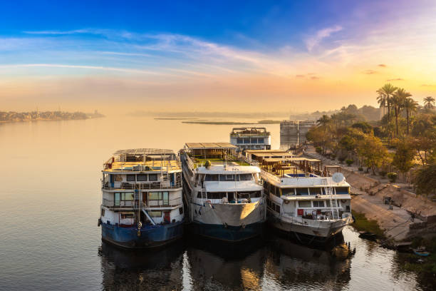 istock Boat on Nile at sunset 1444972948