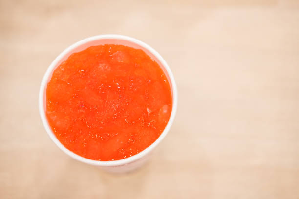 istock Punch drink in plastic glass 1444974923