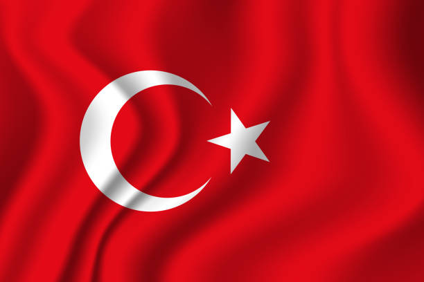 istock Flag of Turkey. Turkish national symbol in official colors. Template icon. Abstract vector background 1444978815