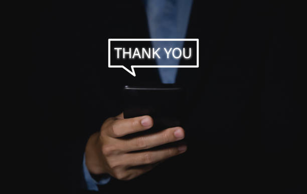 istock Sending a Thank You Message via smartphone 1444979430