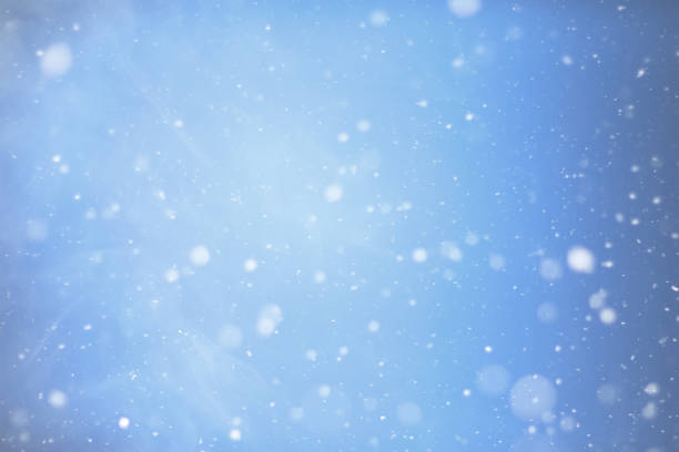 istock The snowfall in the sky with clouds, beautiful by nature. 1444979695