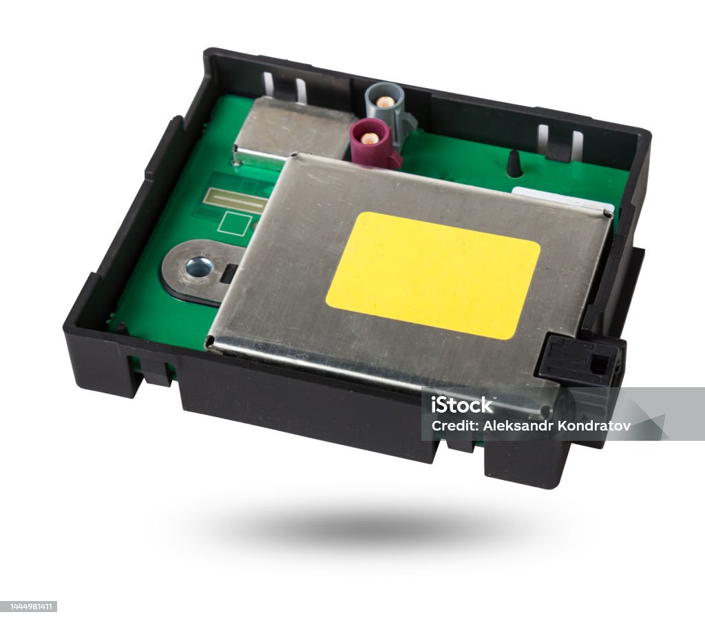 Engine Control Units Resistor Plastic Car Engine Control Unit With Metal Elements On A White Isolated ...