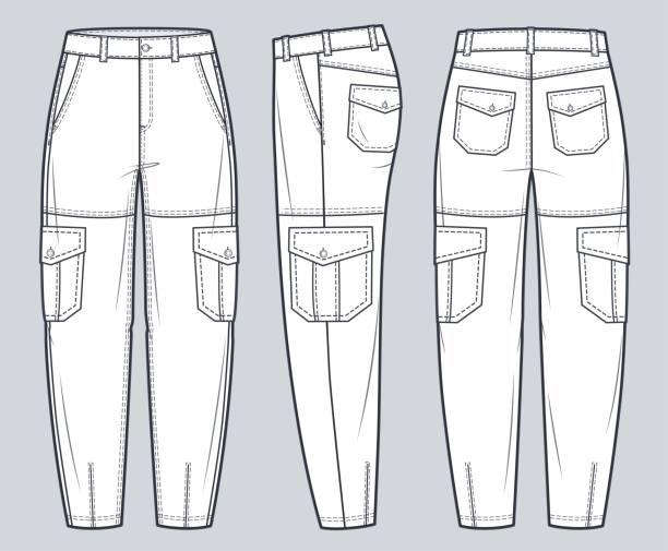 30+ Cargo Pants Behind Illustrations, Royalty-Free Vector Graphics ...