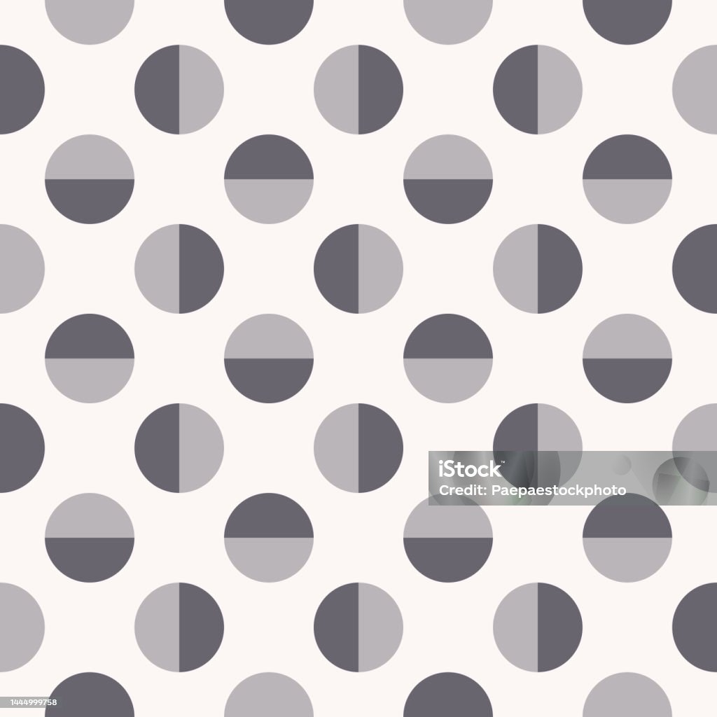 Monochrome Grey Semi Circle Pattern Stock Illustration - Download Image ...