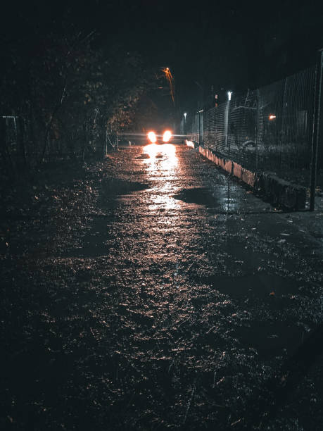 istock Urban city, muddy streets 1445002250