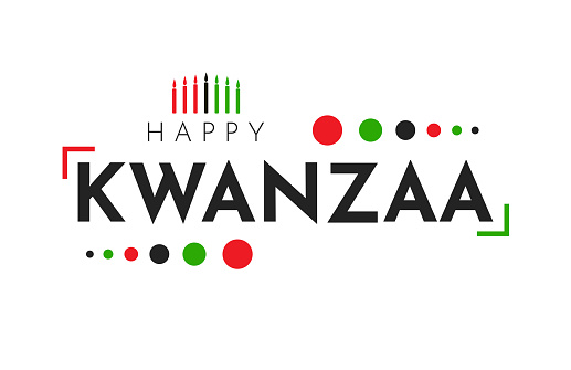 Happy Kwanzaa poster, background. Vector illustration. EPS10
