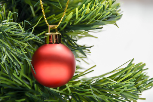 Christmas tree with Christmas ornaments