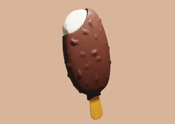 istock realistic ice cream on stick 3d rendering on beige background 1445011388