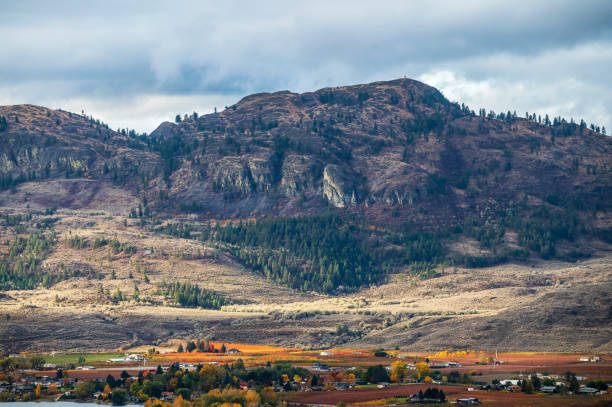 istock Panorama picture with beautiful view in British Columbia in fall 1445012385