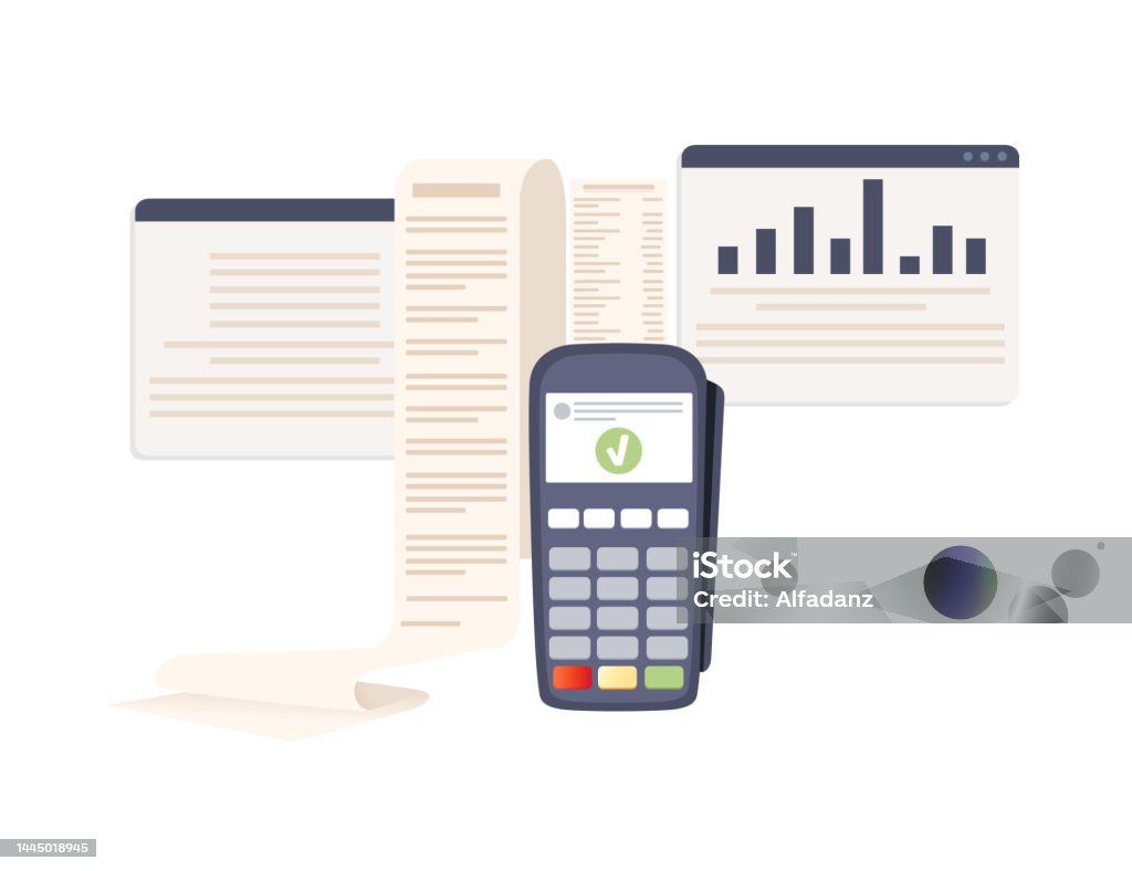 Pos Machine Transaction Check Pos Terminal Payment Machine With Paper Bill Check Approve Transaction ...