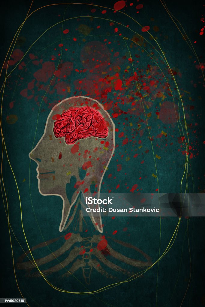 Head Brain Abstract Human Head And Brain Stock Illustration - Download Image Now - Human ...