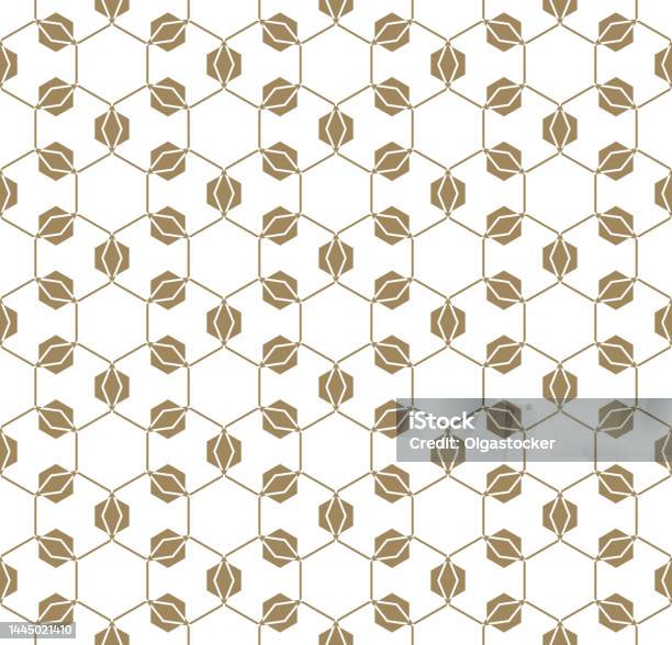 Golden Simple Pattern Vector Golden Geometric Seamless Pattern Abstract Texture With ...