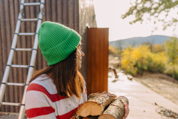 istock Collecting wood for the fireplace 1445026184