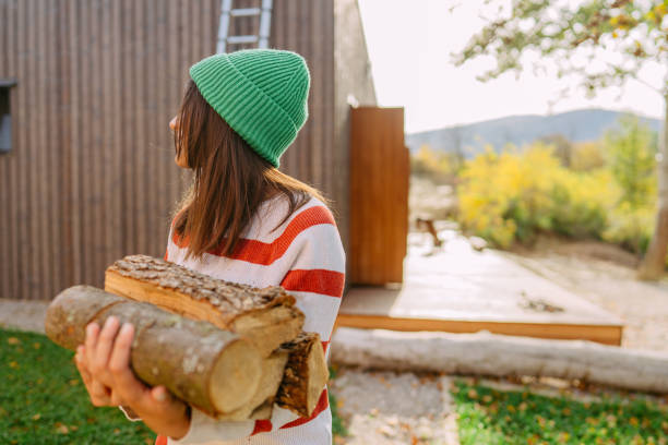 istock Collecting wood for the fireplace 1445026232