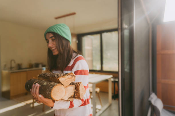 istock Collecting wood for the fireplace 1445026259