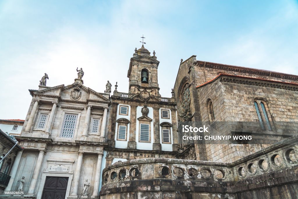 Monument Church Of St Francis in Porto, Portugal Storm Cloud Stock Photo