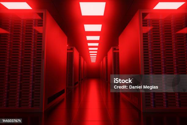 Ruang Rak Server Rak Server Yang Diretas Di Pusat Data Ruang Server Foto Stok - Unduh ...
