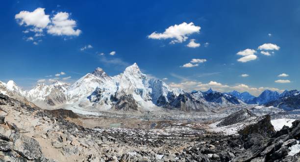 istock Mount Everest himalaya panoramic view from Kala Patthar 1445043538