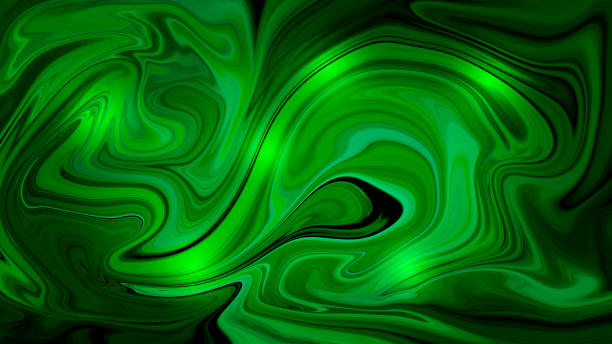 istock Liquid green design abstract painting background texture with copy space for text 1445044425