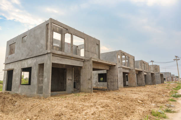 istock construction residential new house with prefabrication system in progress at building site 1445044526