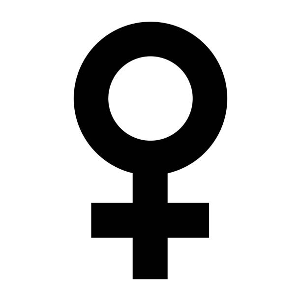 illustrazioni stock, clip art, cartoni animati e icone di tendenza di icona femminile. simbolo del femminismo. illustrazione vettoriale - donna profilo braccia alzate