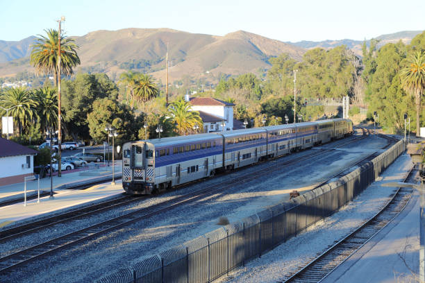 istock train Pacific Surfliner Train at San Luis Obispo Train Station 1445047298
