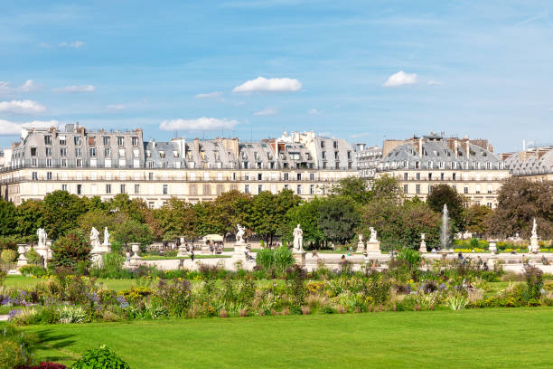View on Tuileries garden in Paris