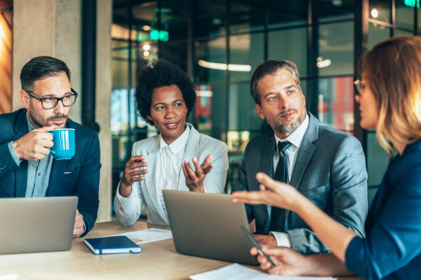 istock Business persons on meeting in the office 1445054861