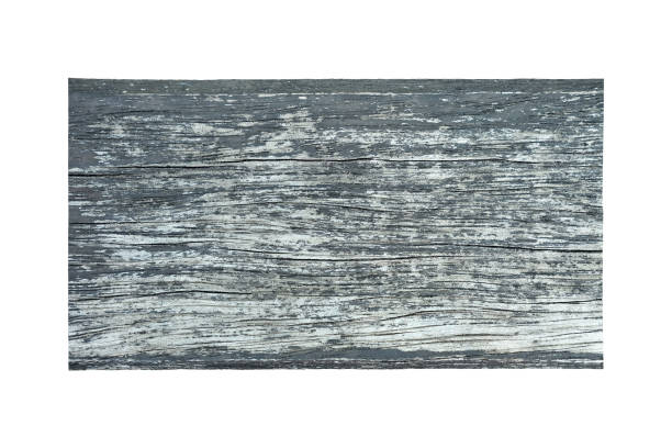istock Old Grunge Wooden Sign Isolated on White Background. 1445059882