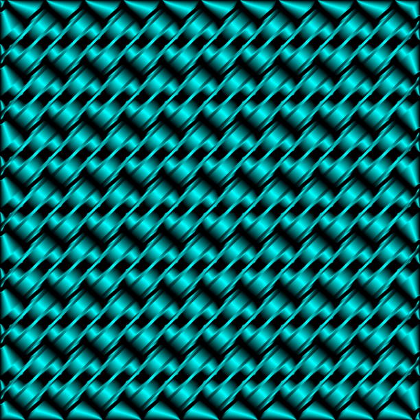 istock Illustration of a shapeless seamless pattern in green and black on a background. 1445070959