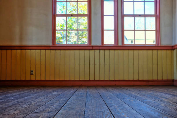 istock Bottom View of Vintage Classroom Background. 1445076288